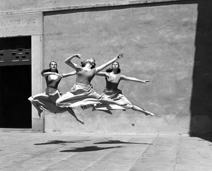 Three Dancers, Mills College by Imogen Cunningham