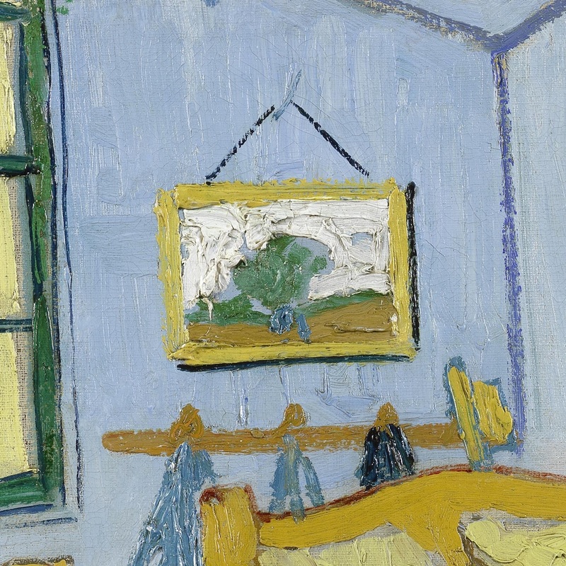 Bedroom in Arles (detail) by Vincent van Gogh