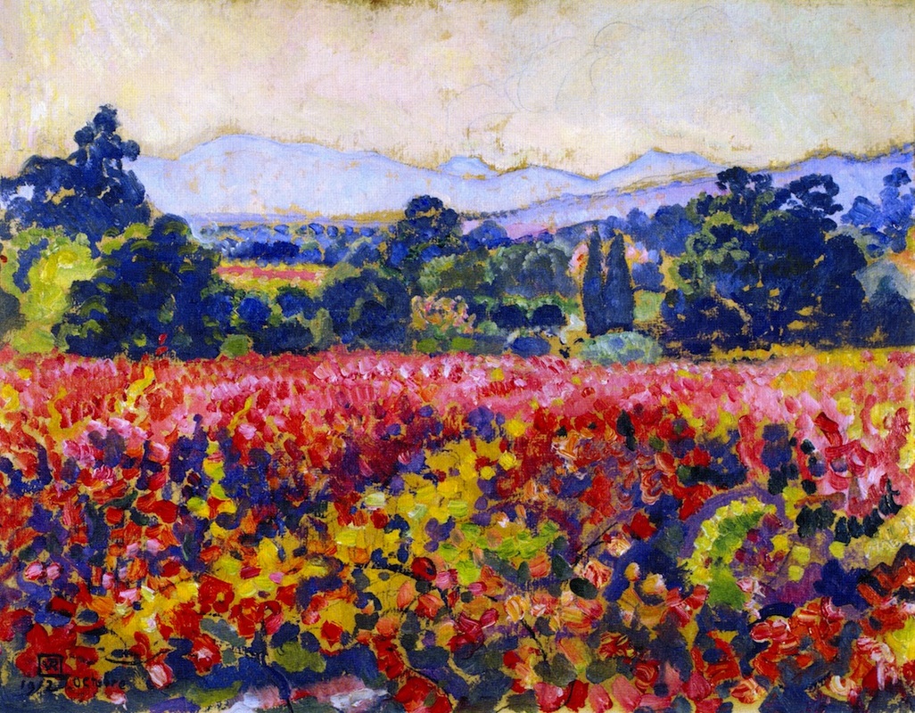 Vines in October (study) by Theo van Rysselberghe