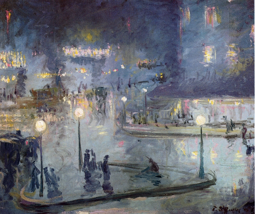 The Roman Square at Night by Theodore Earl Butler