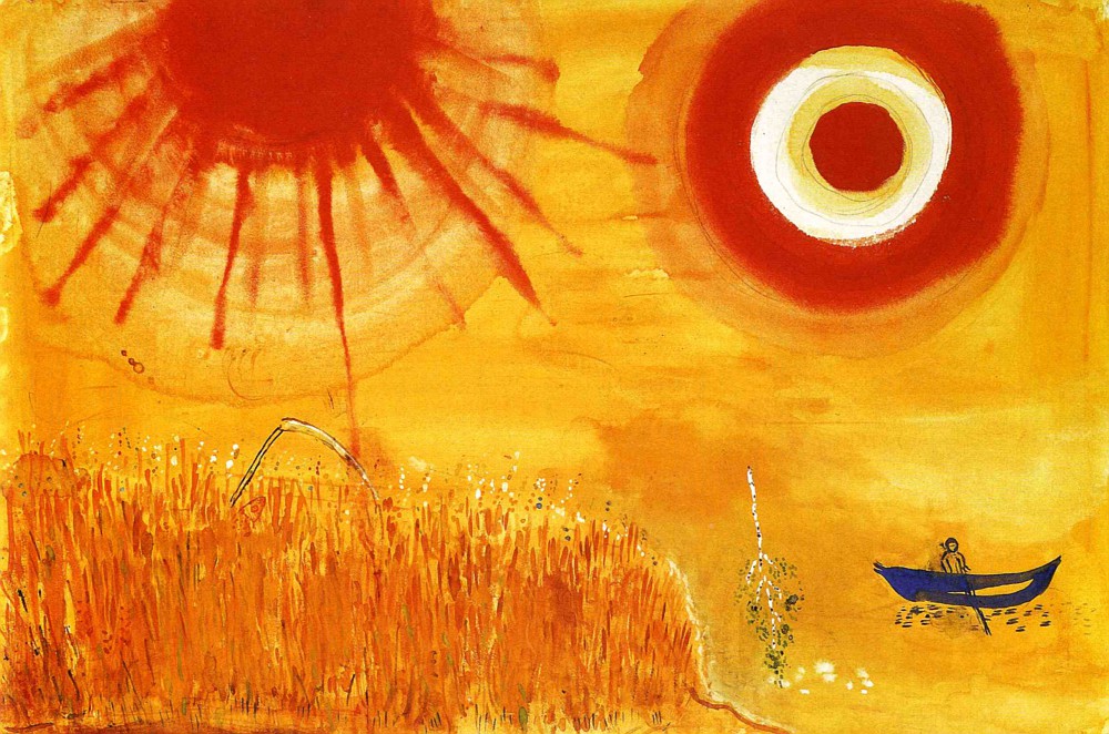 A Wheatfield on a Summer’s Afternoon by Marc Chagall | Lone Quixote