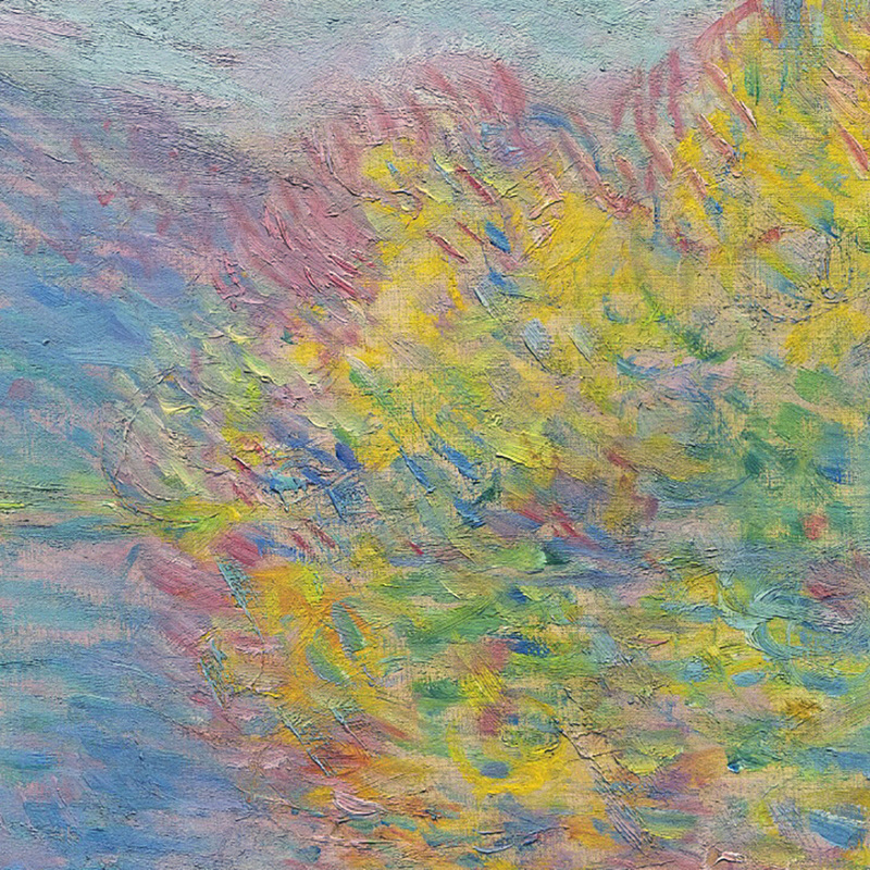 Jeufosse in Autumn (detail) by Claude Monet