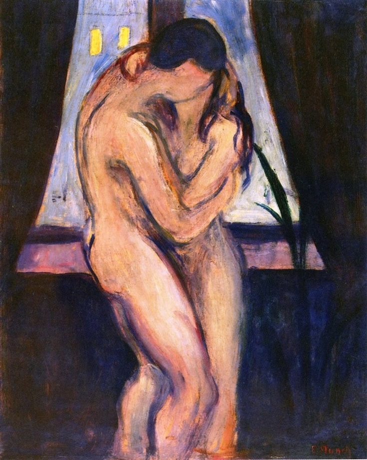 The Kiss (1897) by Edvard Munch