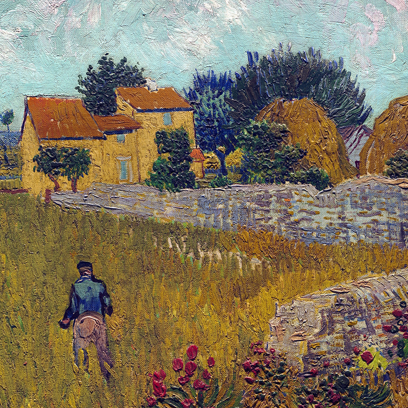 Farmhouse in Provence (detail) by Vincent van Gogh 