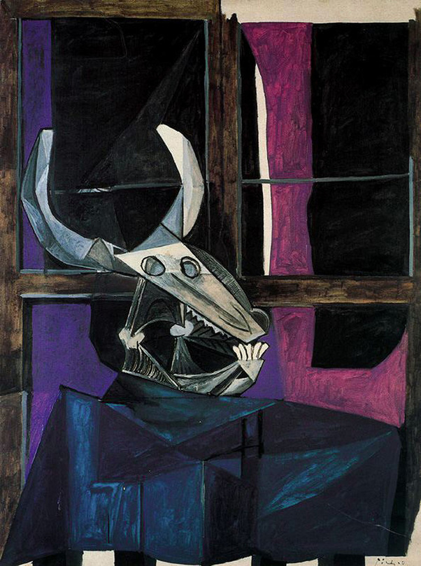 Still Life with Skull of Ox by Pablo Picasso | Lone Quixote