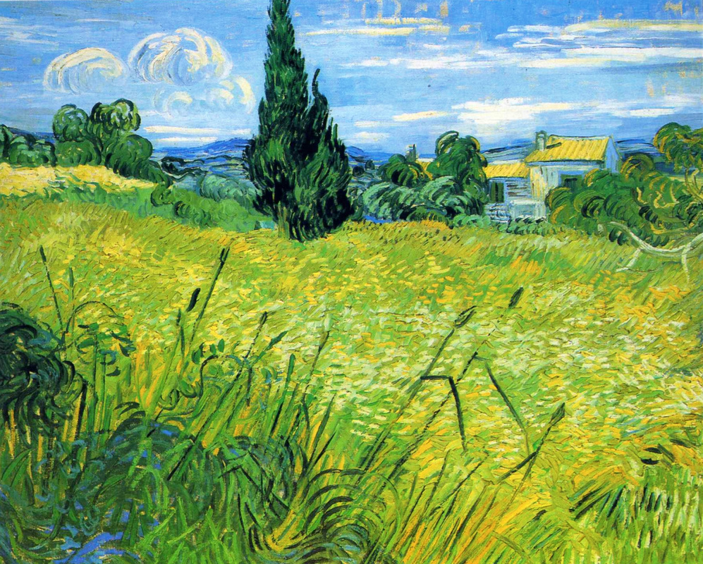 Green Wheat Field with Cypress by Vincent van Gogh | Lone Quixote