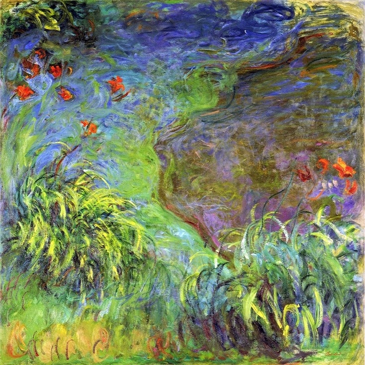 Daylilies by the Water by Claude Monet
