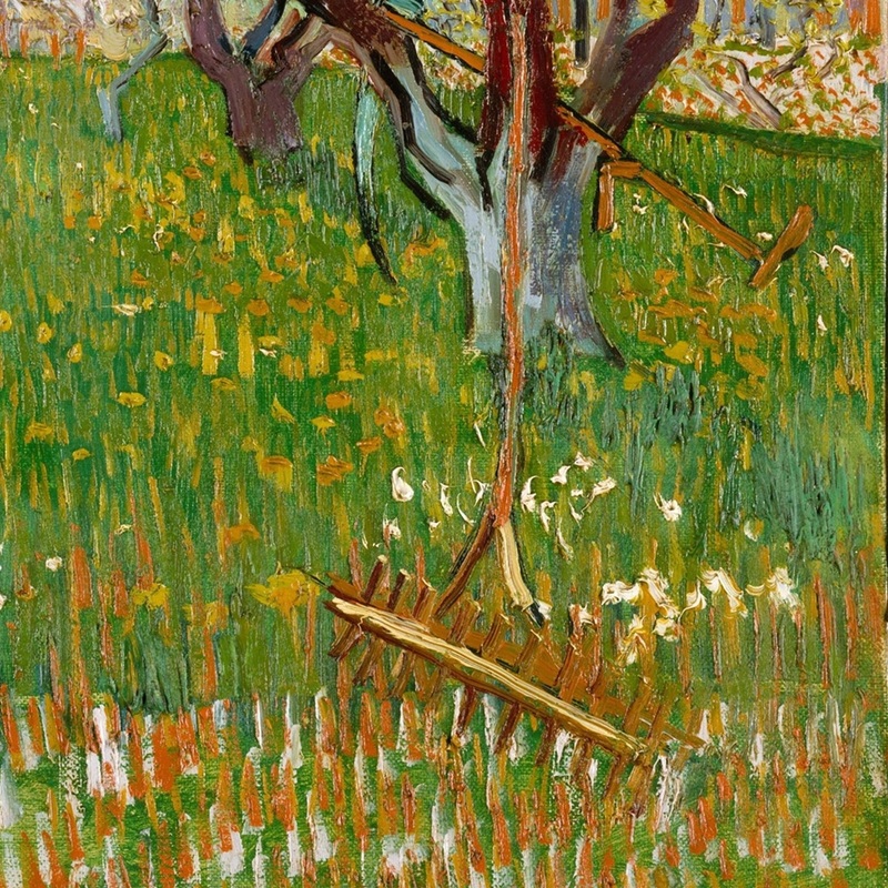 Orchard in Bloom (detail) by Vincent van Gogh