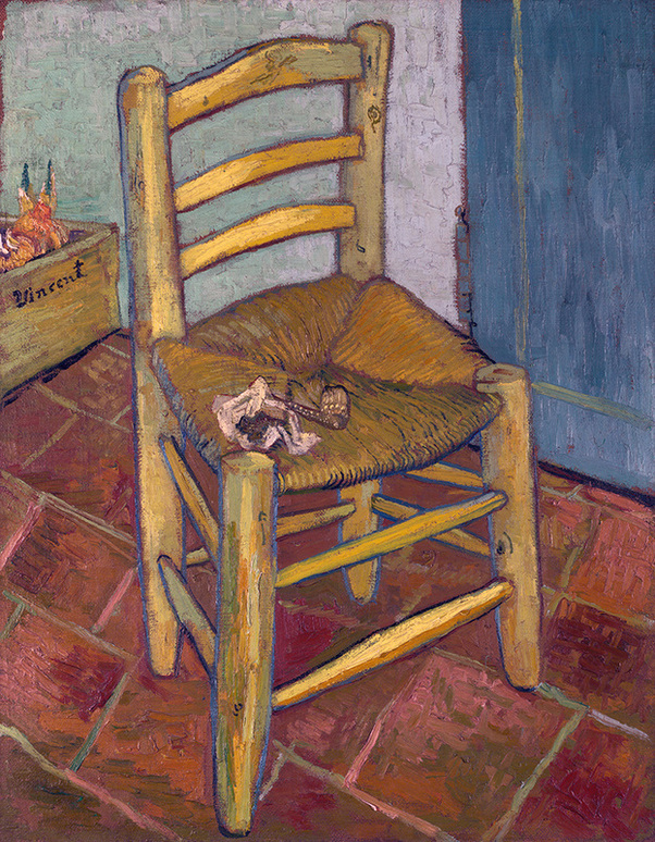 Van Gogh’s Chair by Vincent van Gogh | Lone Quixote • @lonequixote |
