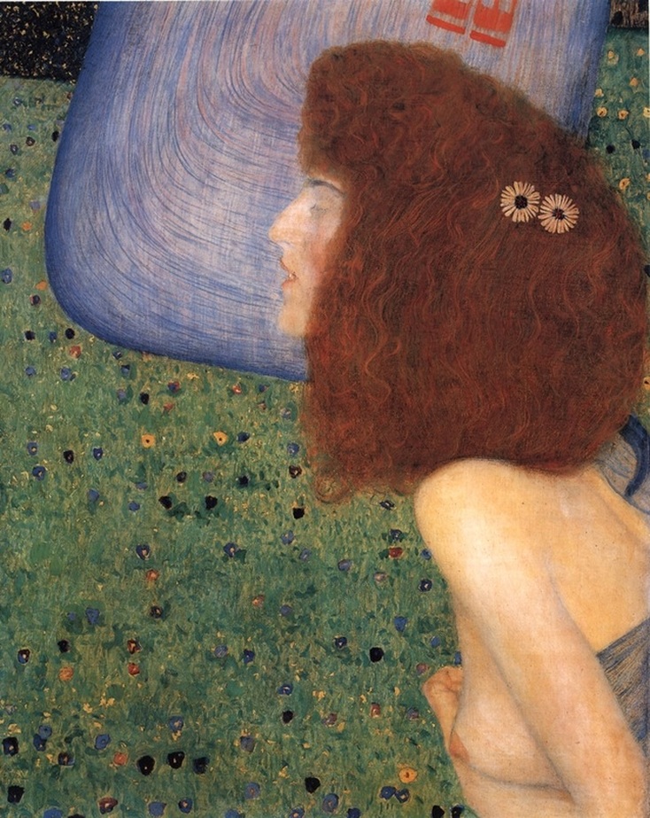 Girl With Blue Veil by Gustav Klimt | Lone Quixote