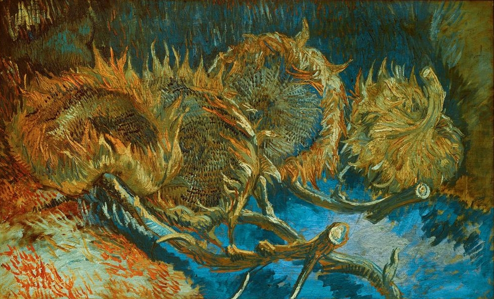 Four Cut Sunflowers by Vincent van Gogh | Lone Quixote
