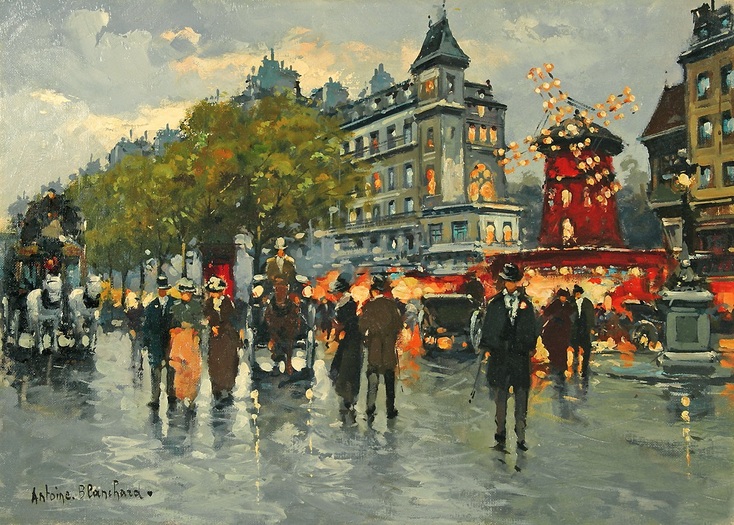Le Moulin Rouge by Antoine Blanchard | Lone Quixote