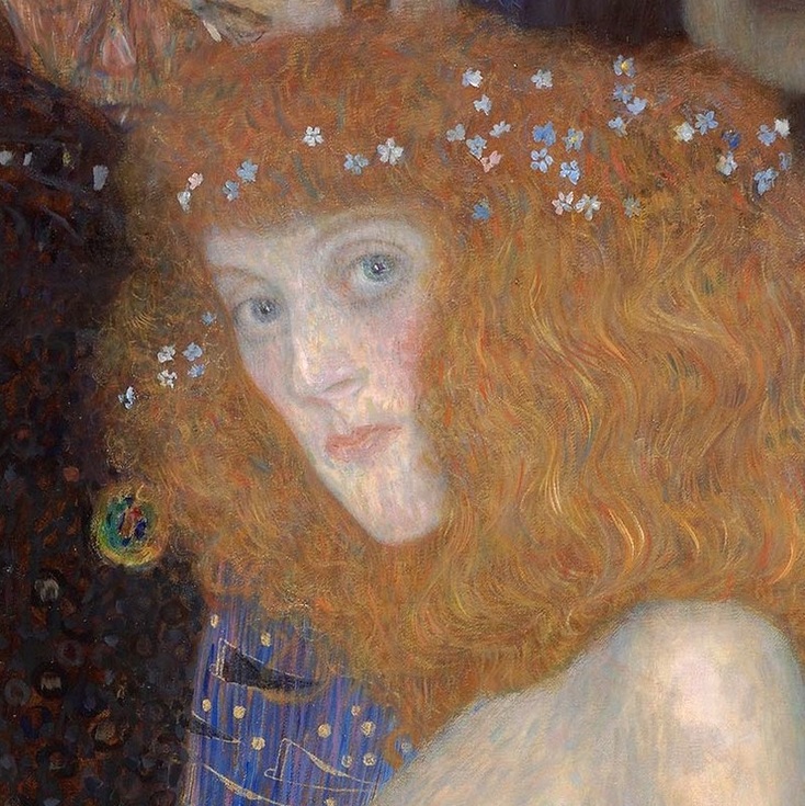 Hope I (detail) by Gustav Klimt