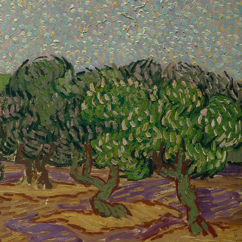Olive Trees (with details) by Vincent van Gogh | Lone Quixote