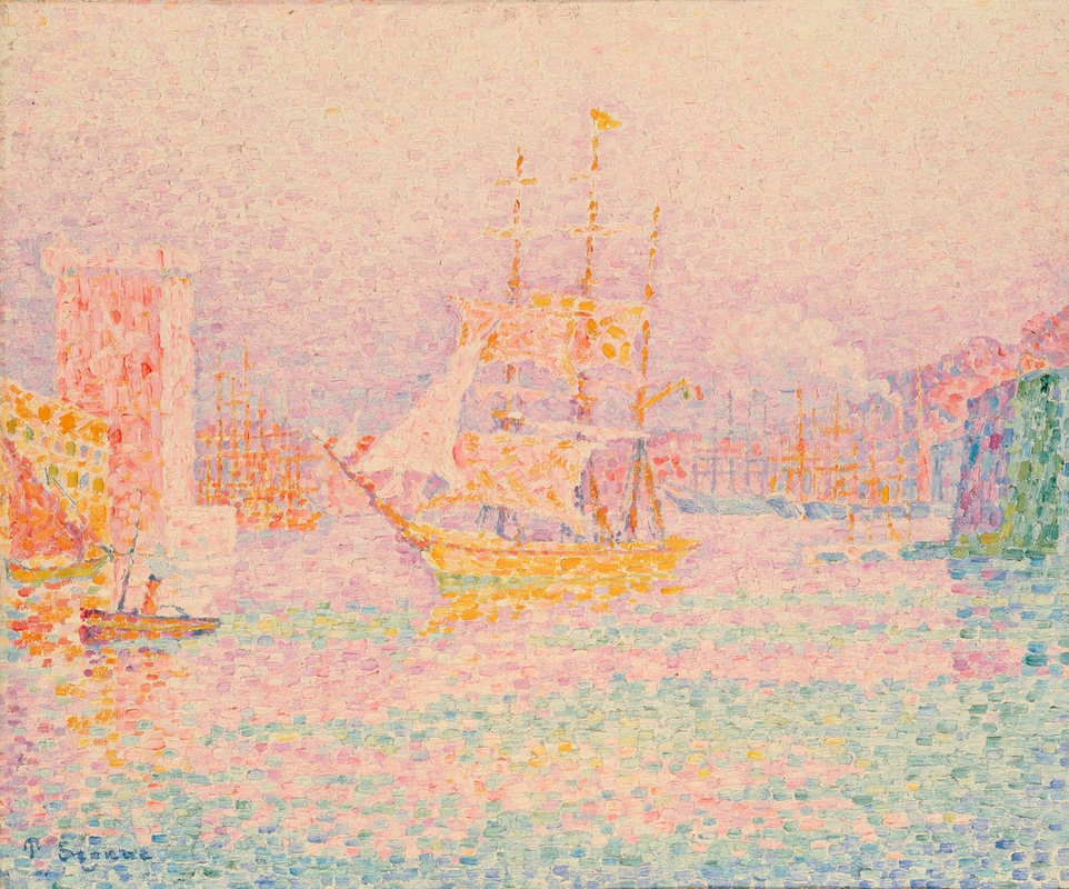 The Harbor at Marseille by Paul Signac