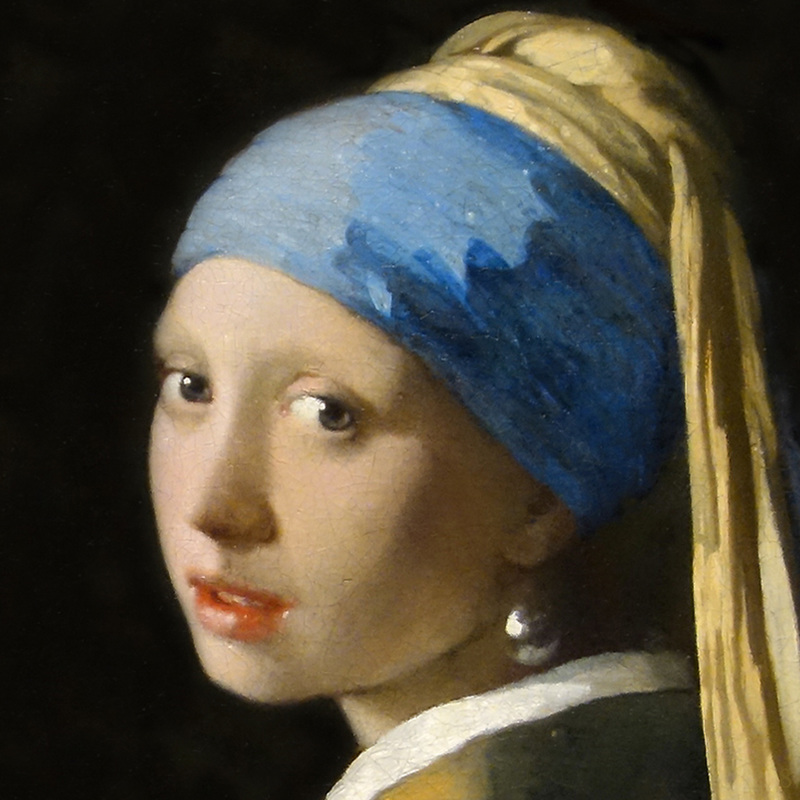 Girl with a Pearl Earring (detail) by Johannes Vermeer | Lone Quixote