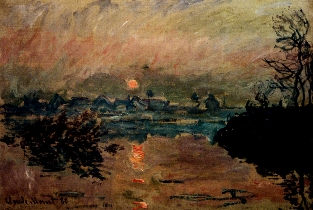 Sunset by Claude Monet