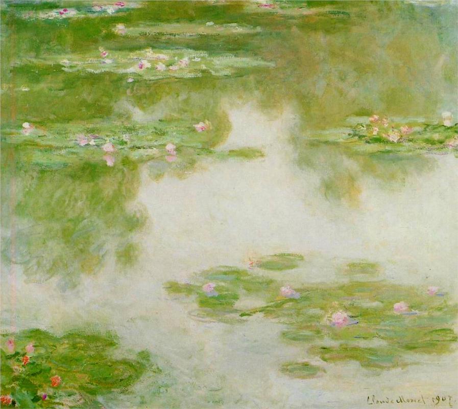 Water Lilies, 1907 by Claude Monet | Lone Quixote