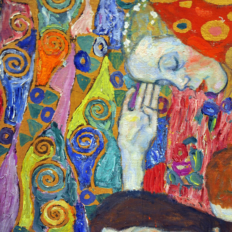 Hope II (detail) by Gustav Klimt | Lone Quixote 