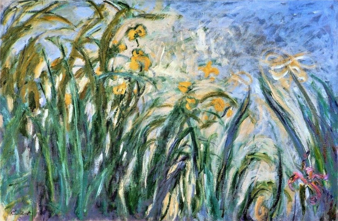 Yellow Irises and Malva by Claude Monet | Lone Quixote