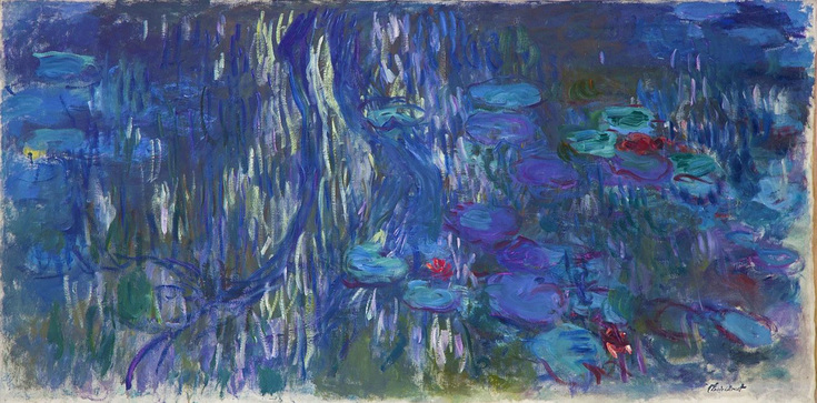 Water Lilies, Willow Reflections by Claude Monet | Lone Quixote