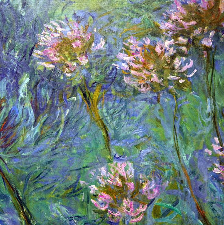Agapanthus (detail) by Claude Monet