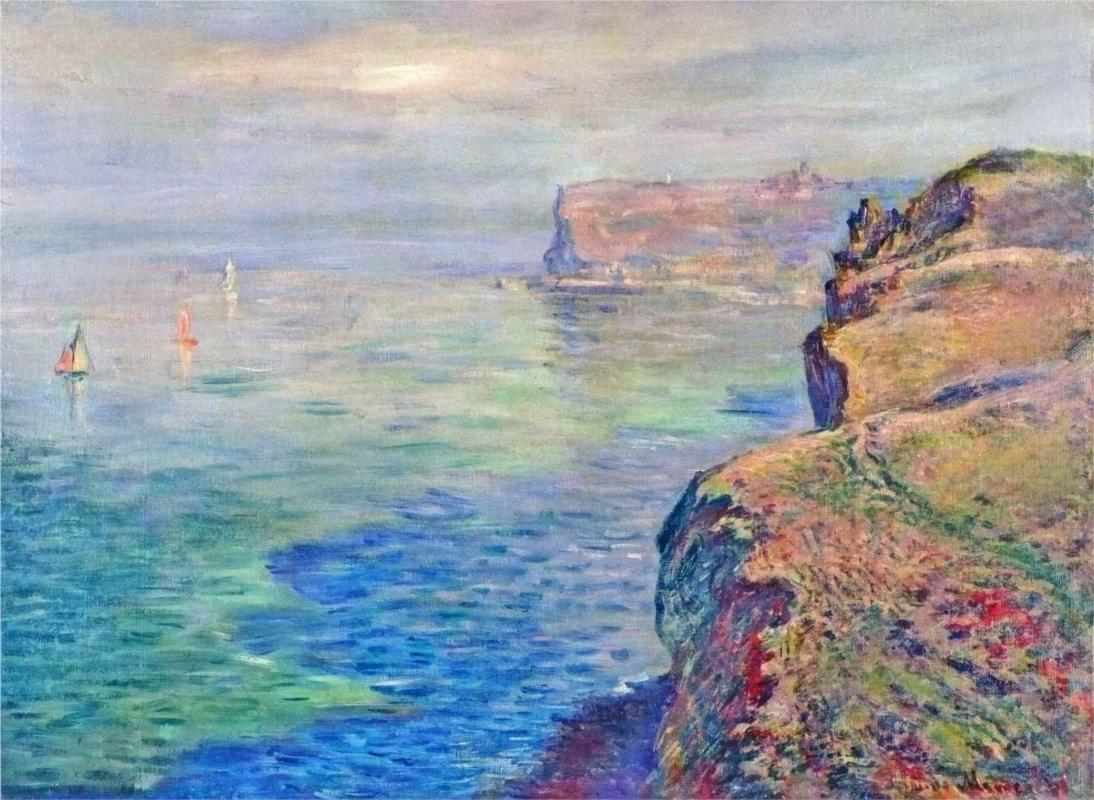 Cliff at Grainval Near Fecamp by Claude Monet