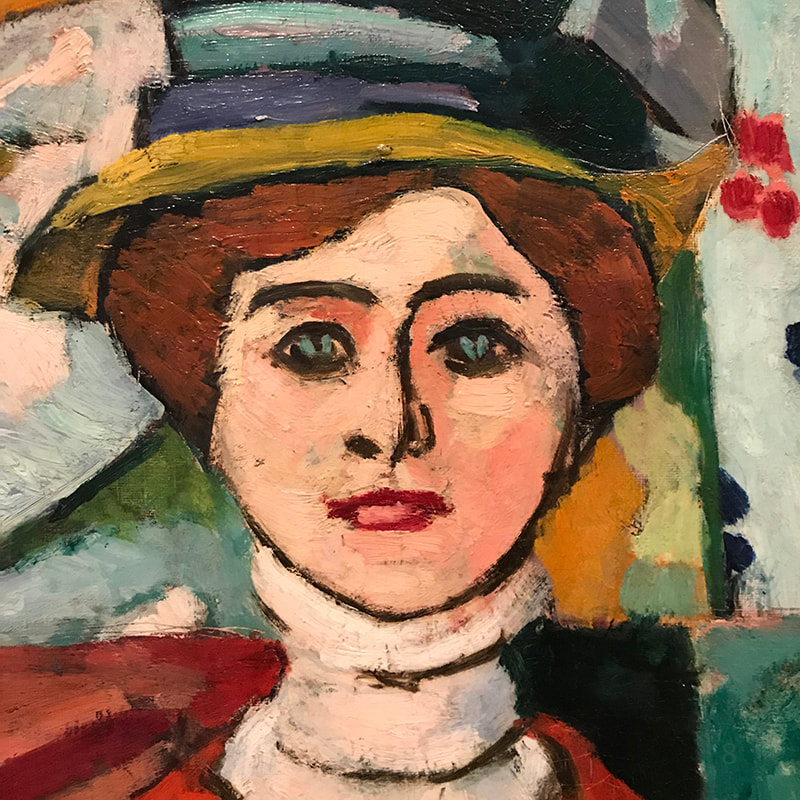 Girl with Green Eyes (detail) 1908 ​by Henri Matisse