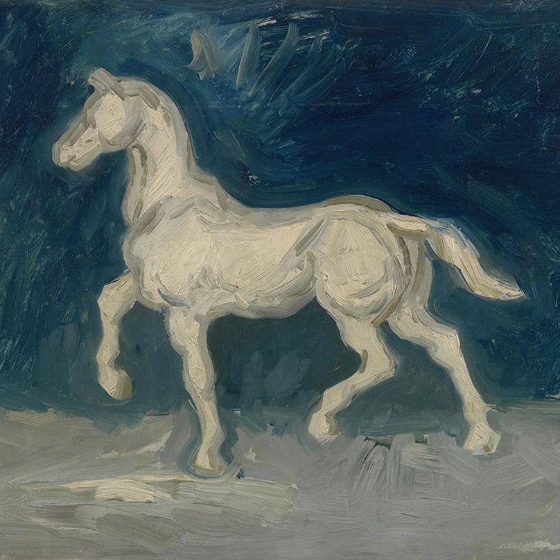 Horse (detail) by Vincent van Gogh