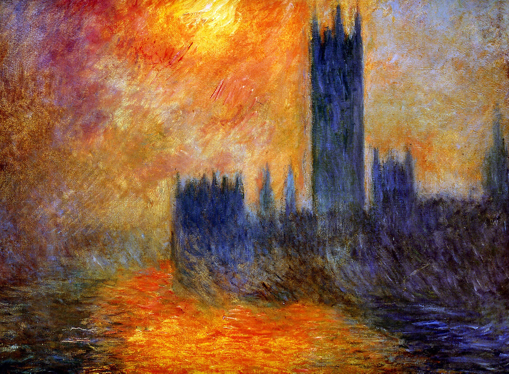 Houses of Parliament, Sun (1903) by Claude Monet