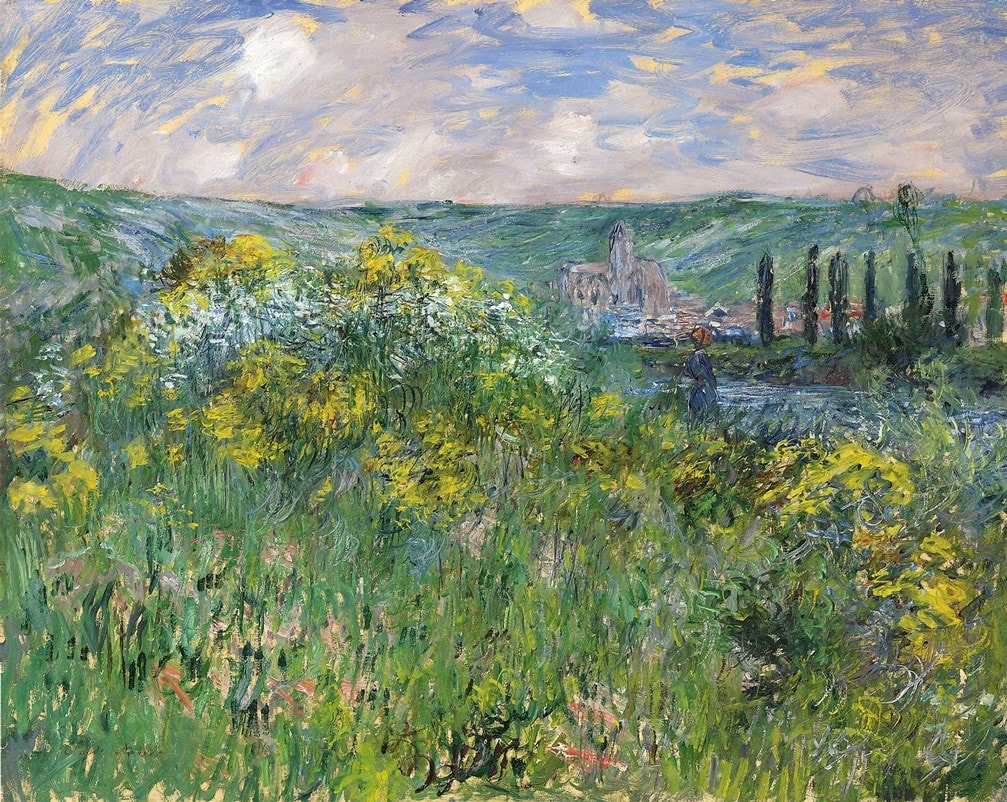 Landscape near Vetheuil (1881) by Claude Monet
