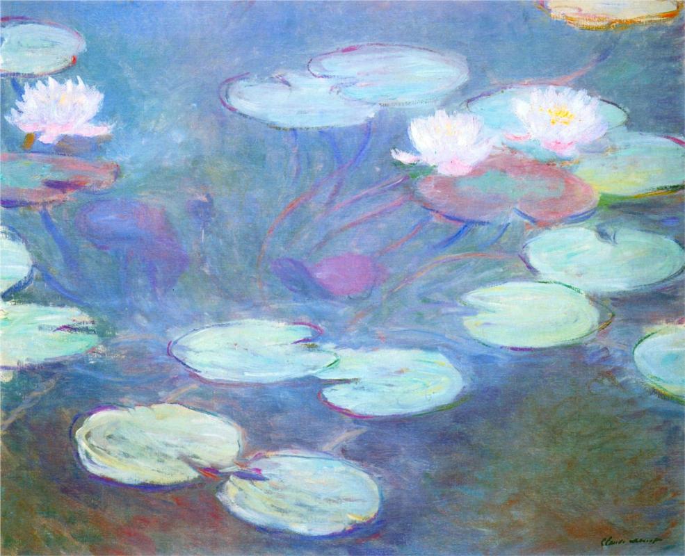 Water Lilies, Pink (1899) by Claude Monet