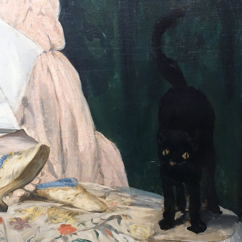 Olympia (detail) [1863]  by Edouard Manet