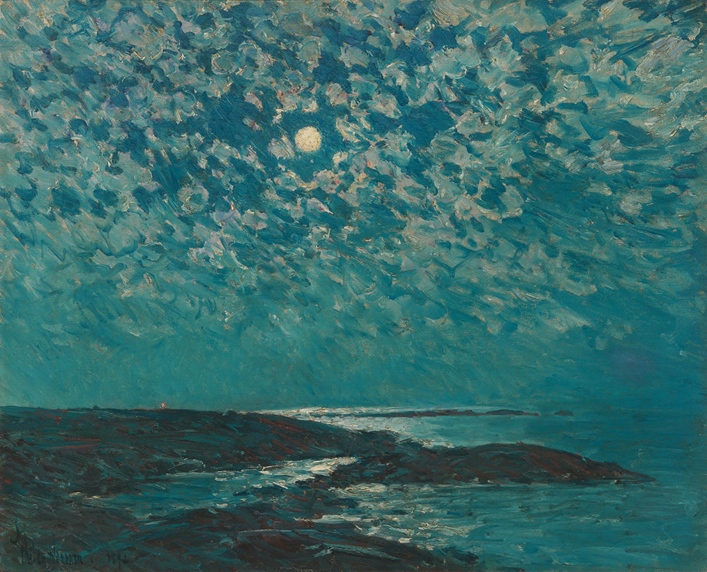 Moonlight, Isle of Shoals by Childe Hassam ​