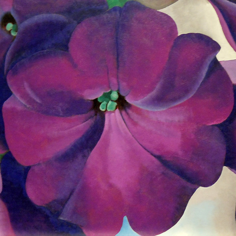 O'Keeffe - Petunias (detail) - LONE QUIXOTE