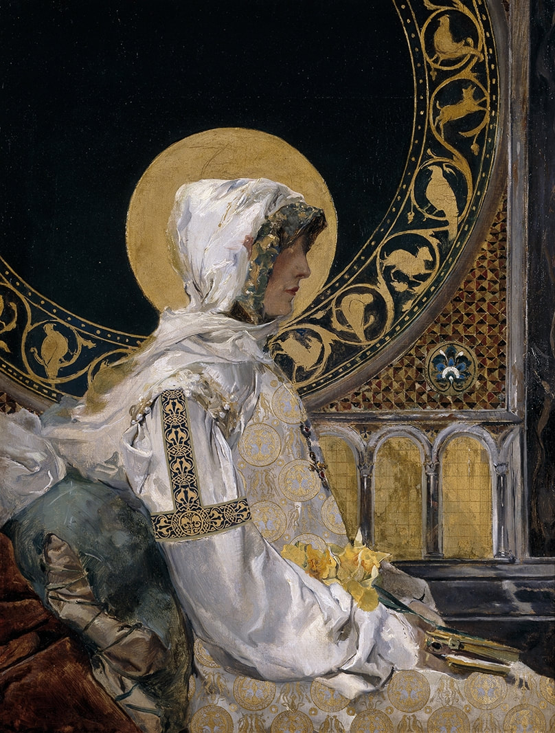 Saint in Prayer (1888) by Joaquin Sorolla