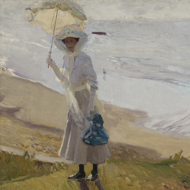​​Lighthouse Walk at Biarritz (detail) 1906 by Joaquin Sorolla