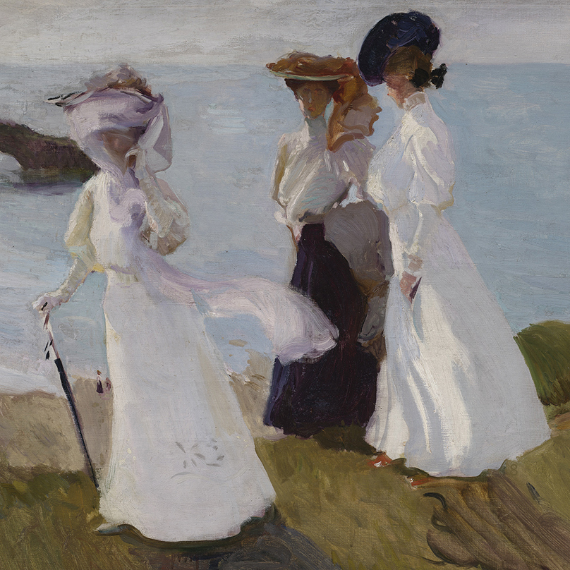 Lighthouse Walk at Biarritz (detail) 1906 by Joaquin Sorolla