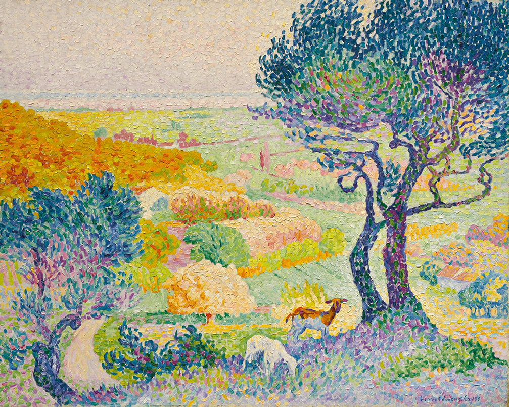 The Plain of Bormes (1908) by Henri-Edmond Cross
