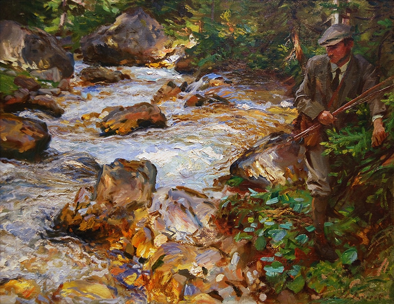 Trout Stream in the Tyrol (1914) by John Singer Sargent
