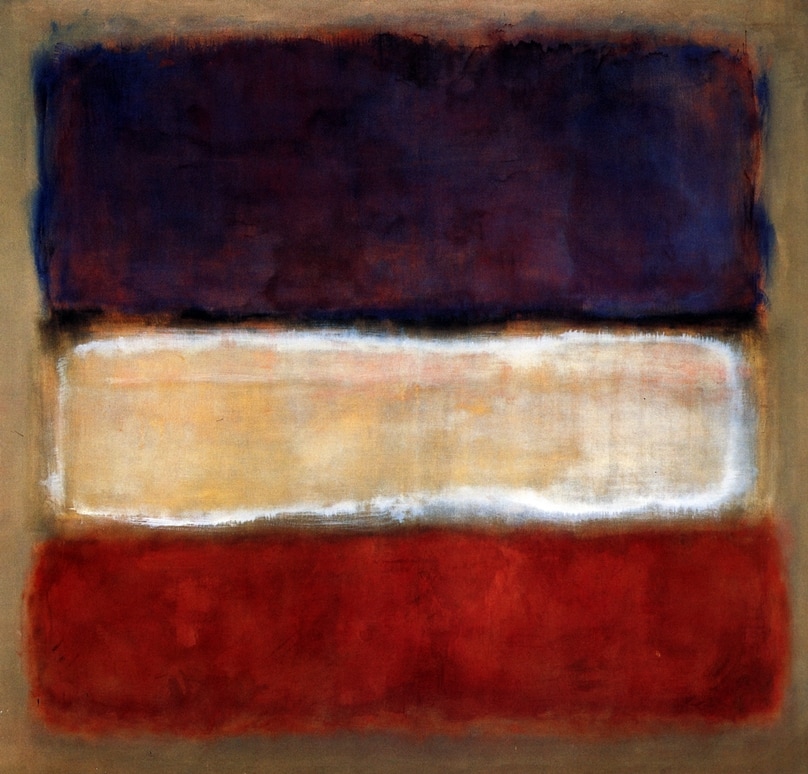 Untitled (Purple, White and Red) by Mark Rothko