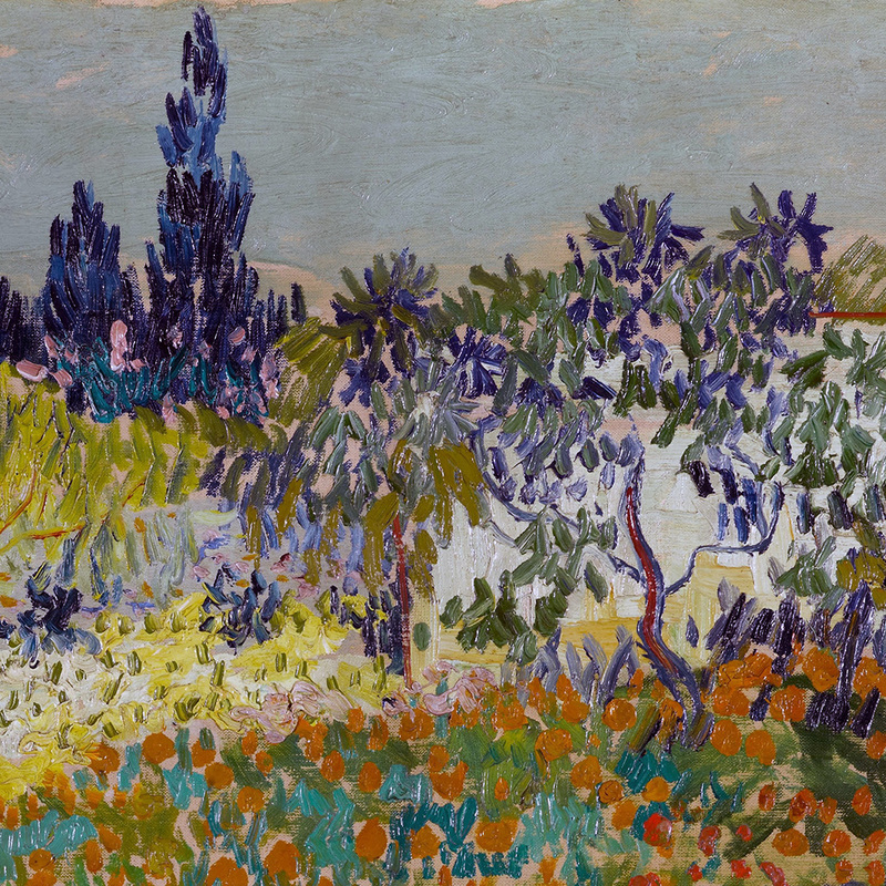 Flowering Garden with Path (detail) by Vincent van Gogh