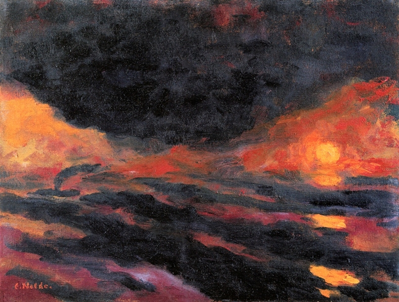 Oppressive Sinking Sun by Emil Nolde