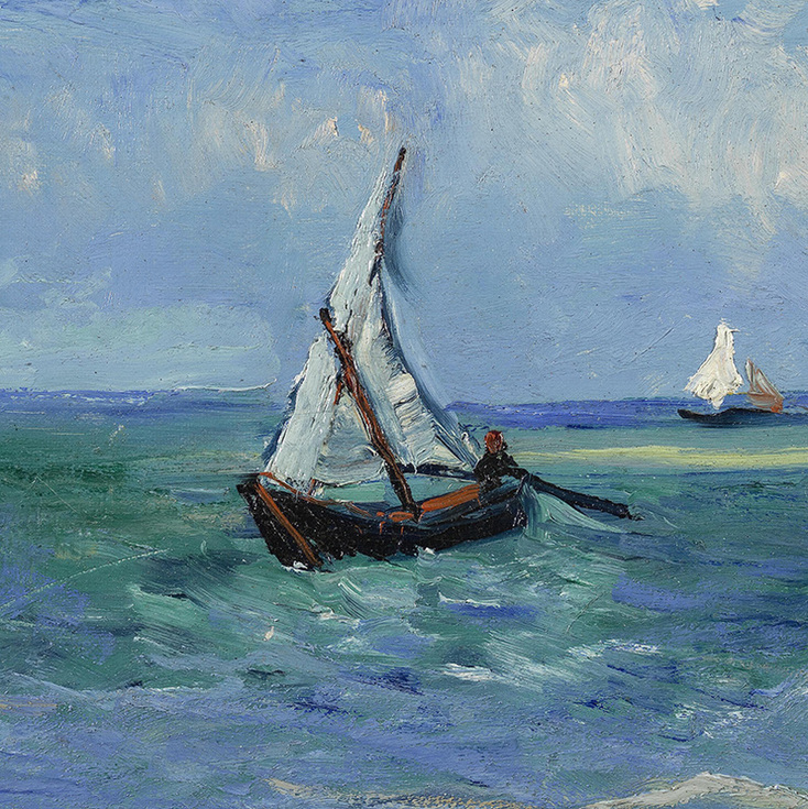 Seascape near Les Saintes-Maries-de-la-Mer (detail) by Vincent van Gogh