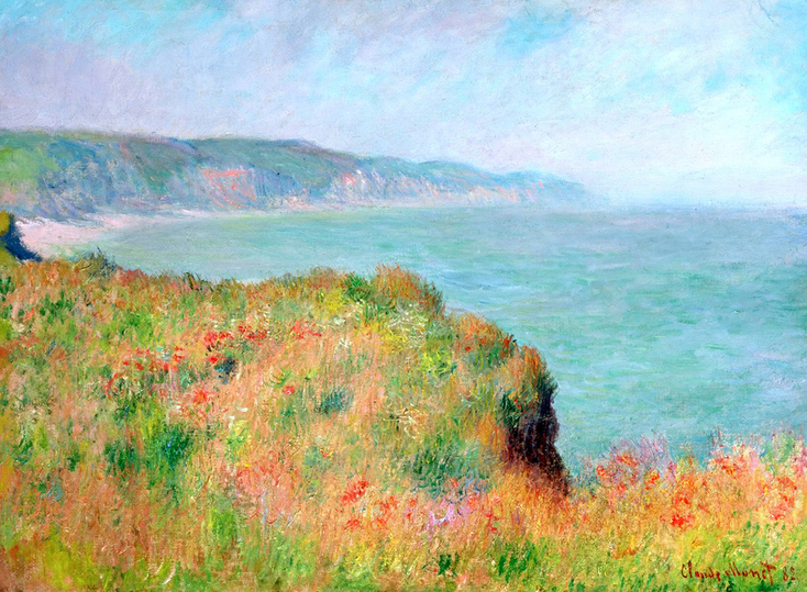 Cliff Walk at Pourville (1882) by Claude Monet