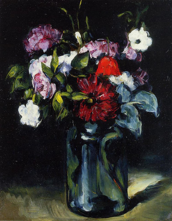 Flowers in a Vase by Paul Cezanne