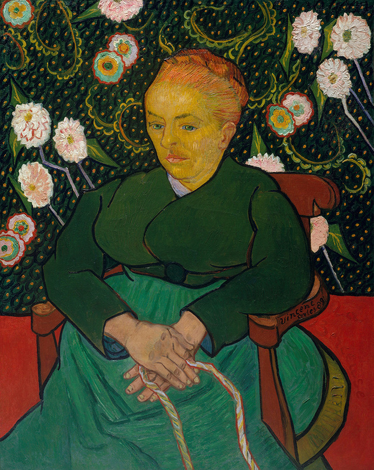 Woman Rocking a Cradle by Vincent van Gogh