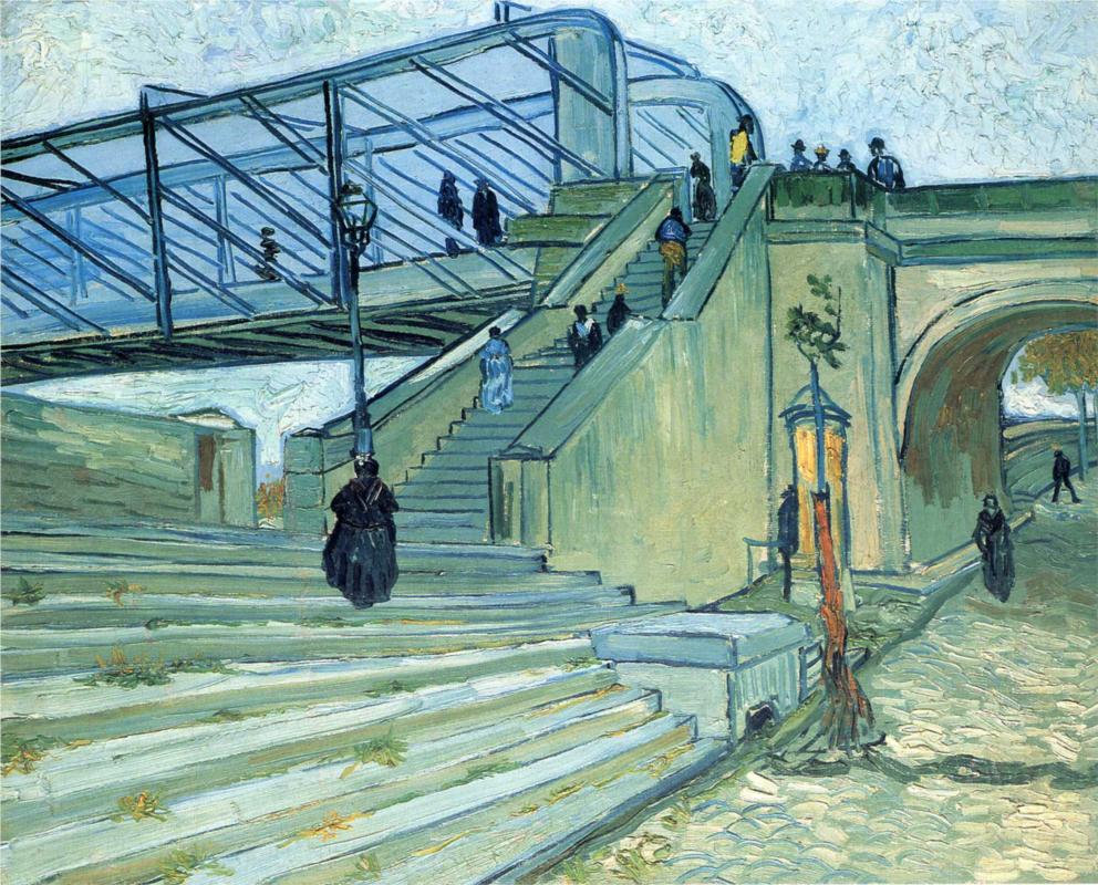 The Trinquetaille Bridge by Vincent van Gogh