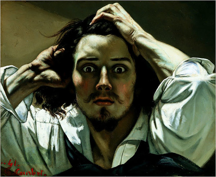 The Desperate Man (Self-Portrait) by Gustave Courbet