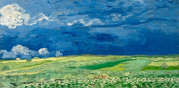 Wheatfields under Thunderclouds by Vincent van Gogh
